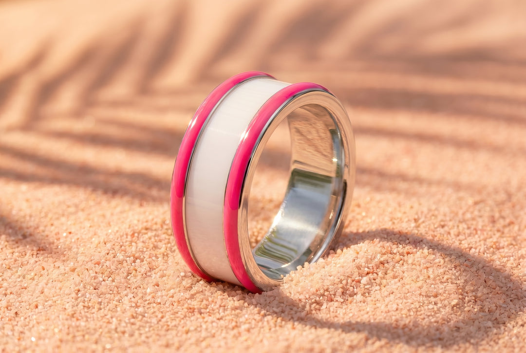 Base extra small "Pop Candy" en acier carrée pour bague mood interchangeable