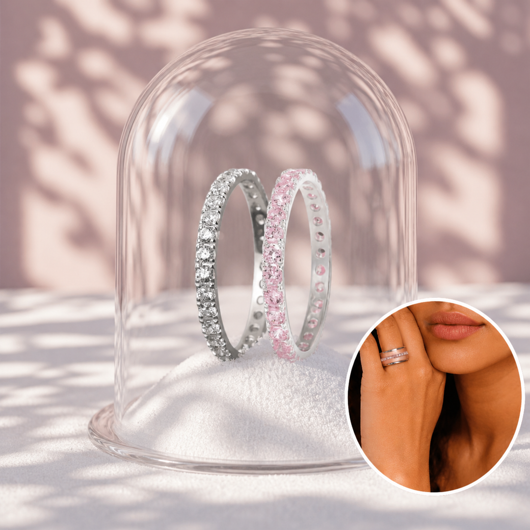 Set Aura Sakura & Authentische Aura (medium Innenringe für mood Ringe)
