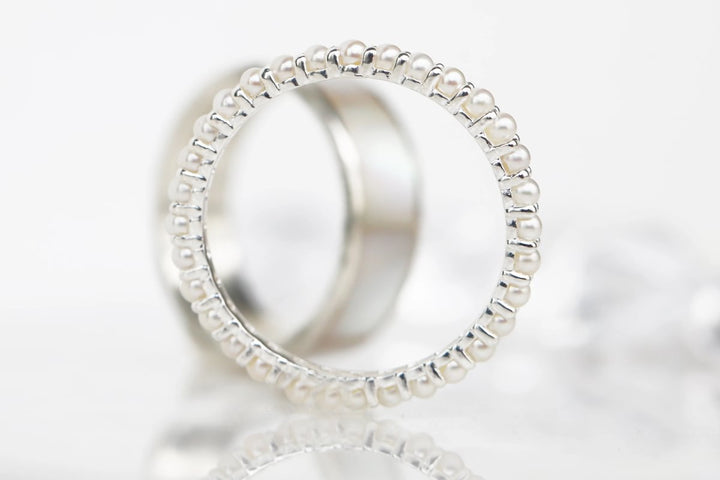 Anneau (medium) "Compagnon - Aura Pearl " en argent pour bague mood interchangeable