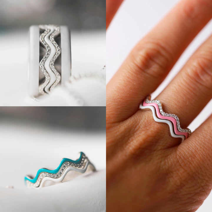 〰️ Addon Middle "Nazaré White" 〰️ pour bague mood