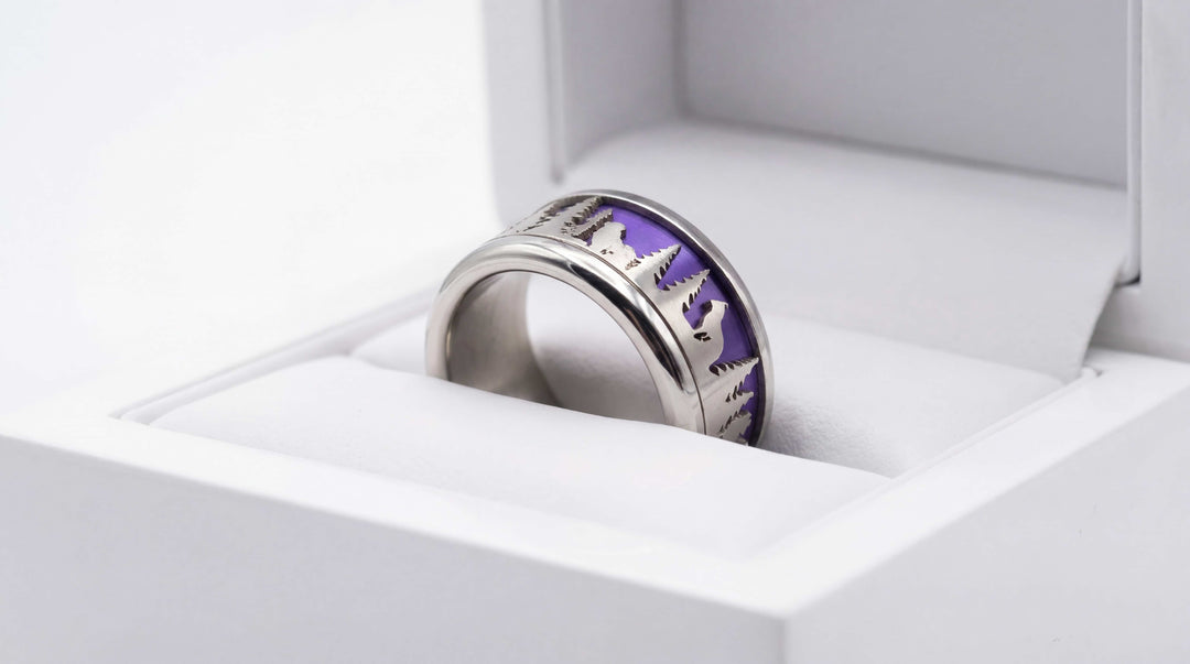 Anneau (addon) en acier découpé, motifs suisses les chats 🐾🏔️