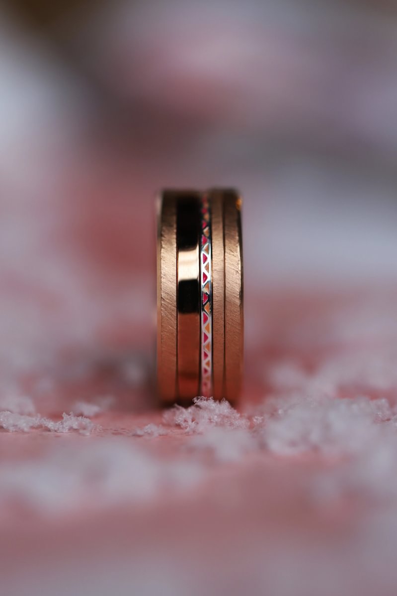 23 🎁 Anneau (addon mini) " Impulse " en argent avec revêtement en émail