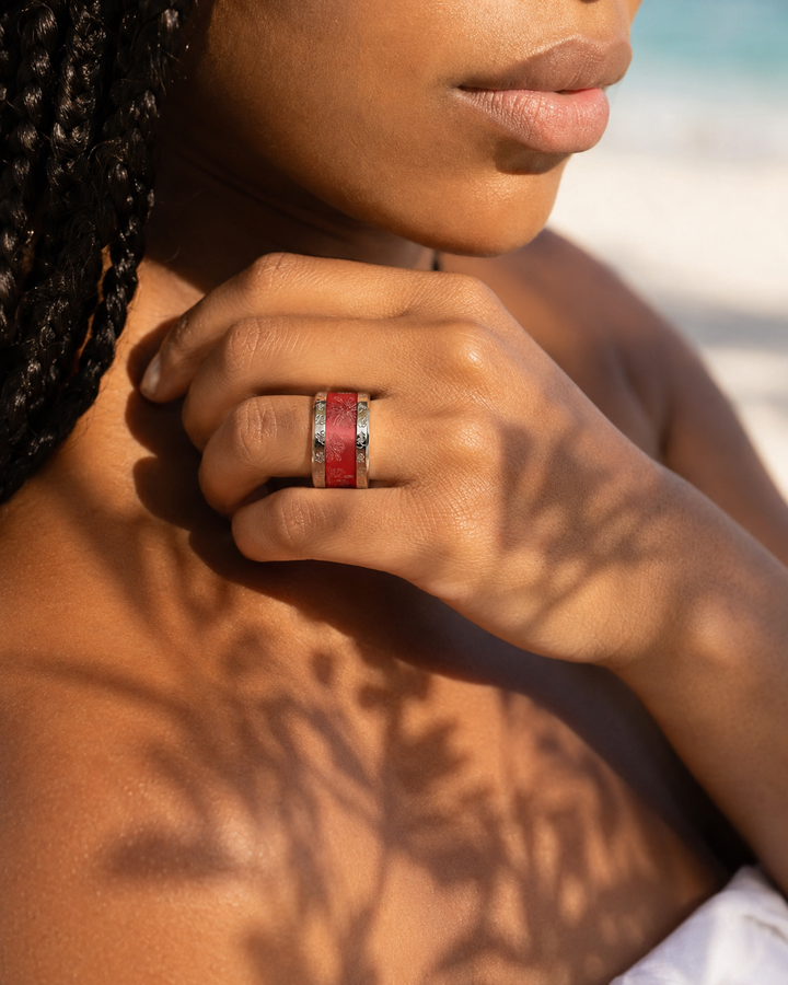 Set "Monoï" Hibiskus graviert | Aloha