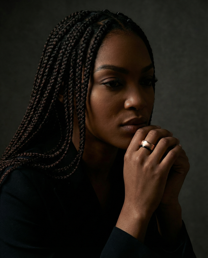 Innenring (Addon oder 2/3 Addon) Shadow Rosa aus abgestufter Edelstahl für den auswechselbaren mood Ringe