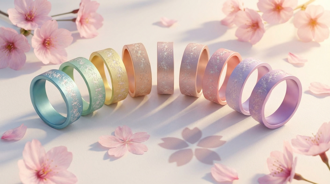 Collection (addons) Tsukihana in aluminium - set of 9 addons pastel colors
