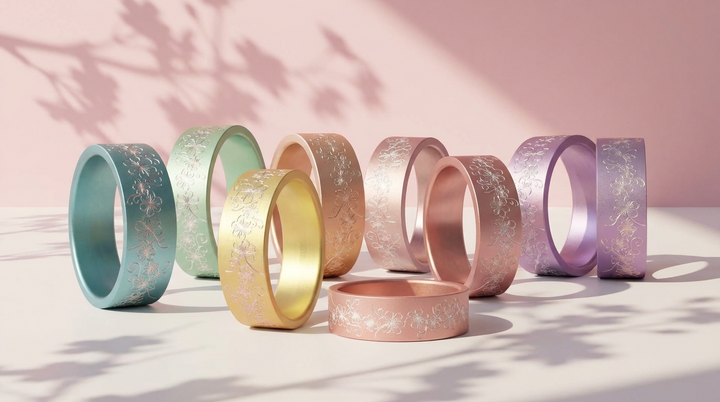 Collection (addons) Tsukihana in aluminium - set of 9 addons pastel colors