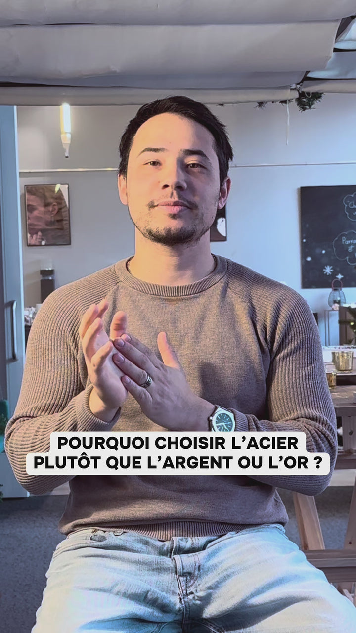 Bague mood interchangeable "Poya" avec motifs suisses et couleur interchangeable