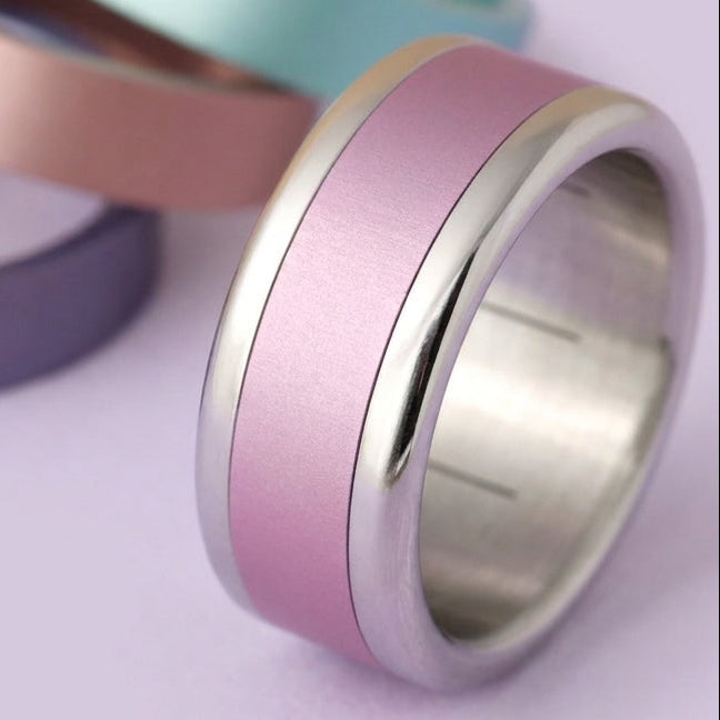 Bague mood avec 3 anneaux interchangeables (couleurs à choix)