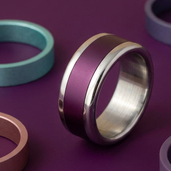 Bague mood avec 3 anneaux interchangeables (couleurs à choix)