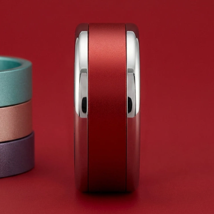 Bague mood avec 3 anneaux interchangeables (couleurs à choix)
