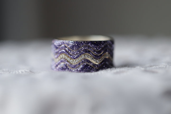 〰️ Addon Middle "Nazaré Purple glow" 〰️ pour bague mood