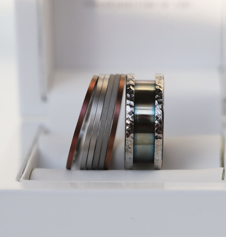 💫 « Premier Regard » — la base et ses 6 minis en acier pour bague mood