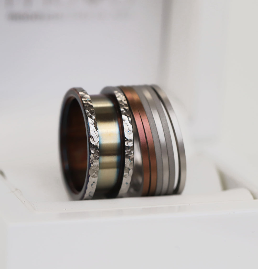 💫 « Premier Regard » — la base et ses 6 minis en acier pour bague mood