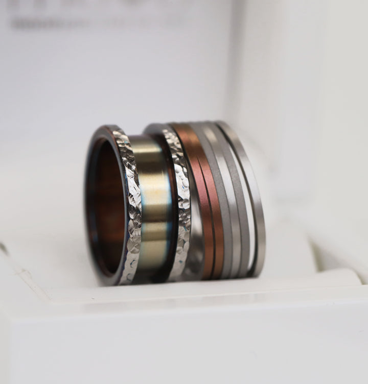 💫 « Premier Regard » — la base et ses 6 minis en acier pour bague mood