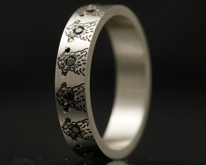 2/3 set silver Sheep