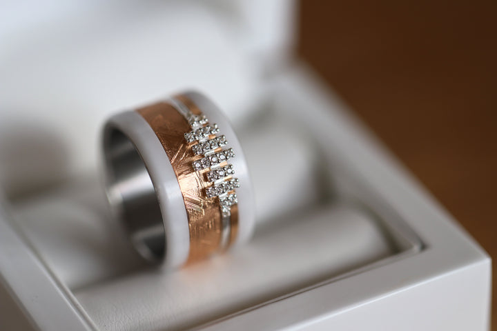 Stellera Cut  💠  Mini 3D center en argent 925 avec zircons pour bague mood interchangeable