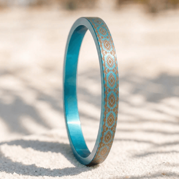Titane turquoise Arabesques (medium) - été 2026