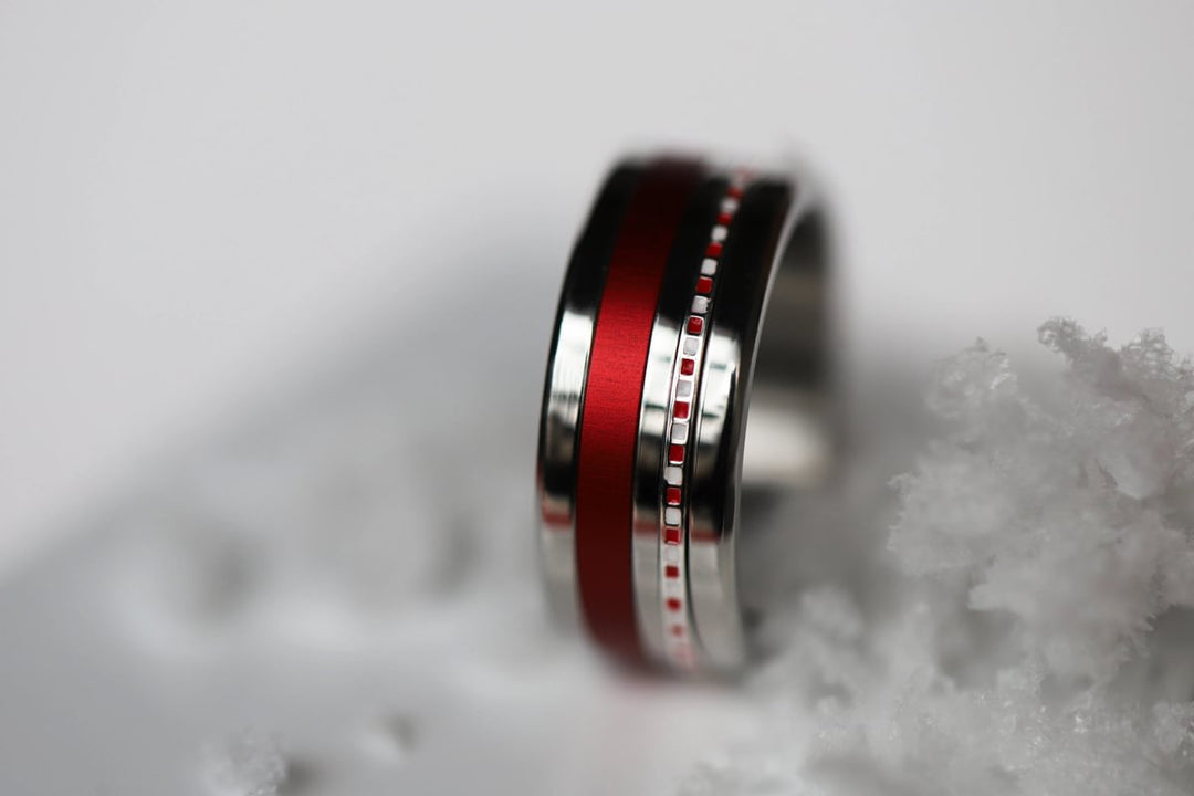 05 🎁 Inner ring (mini addon) "Symphony" in silver with enamel coating