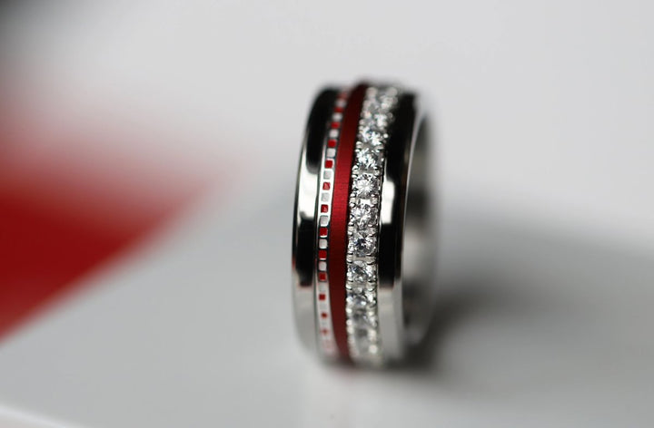 05 🎁 Inner ring (mini addon) "Symphony" in silver with enamel coating