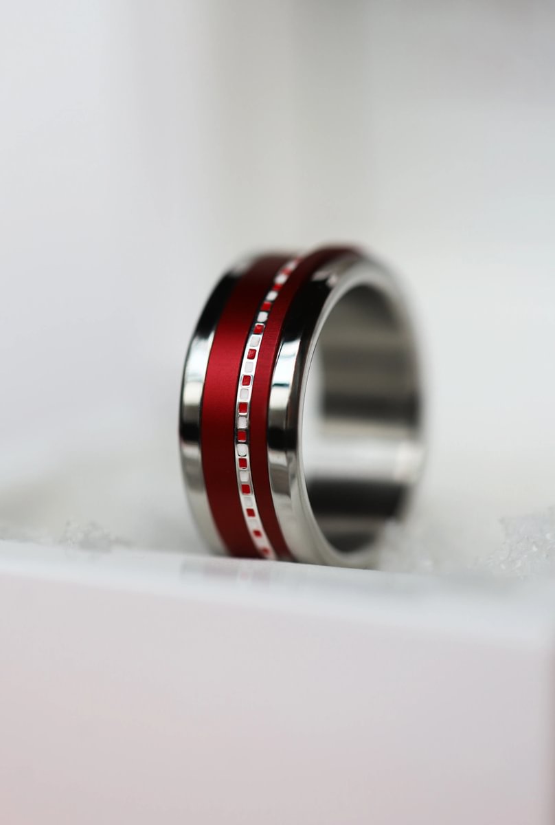 05 🎁 Inner ring (mini addon) "Symphony" in silver with enamel coating