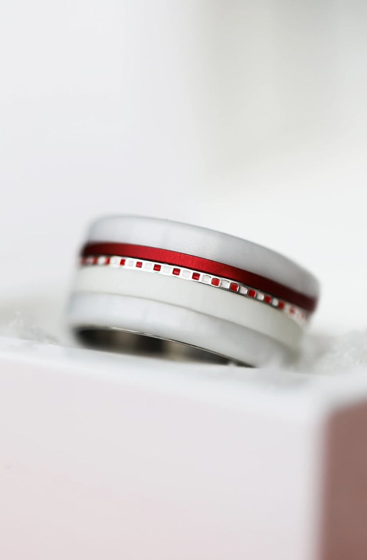 05 🎁 Inner ring (mini addon) "Symphony" in silver with enamel coating