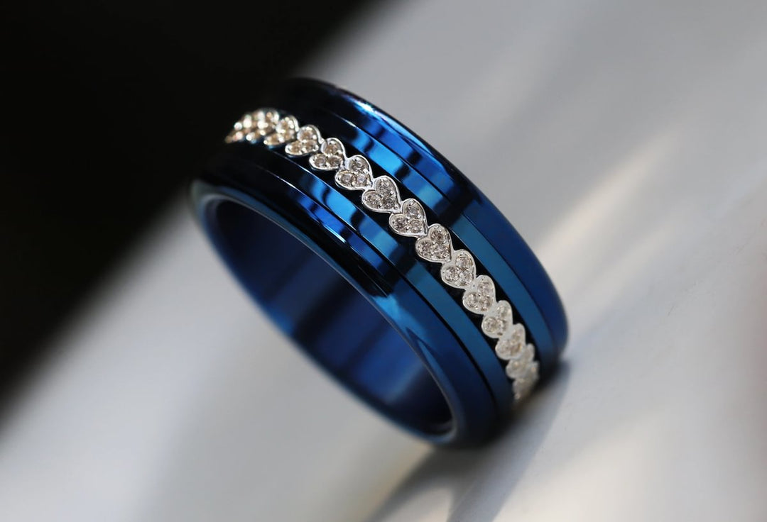 💍🤍  Anneau (addon medium) "Vertige" en argent 925 serti de zircons blancs