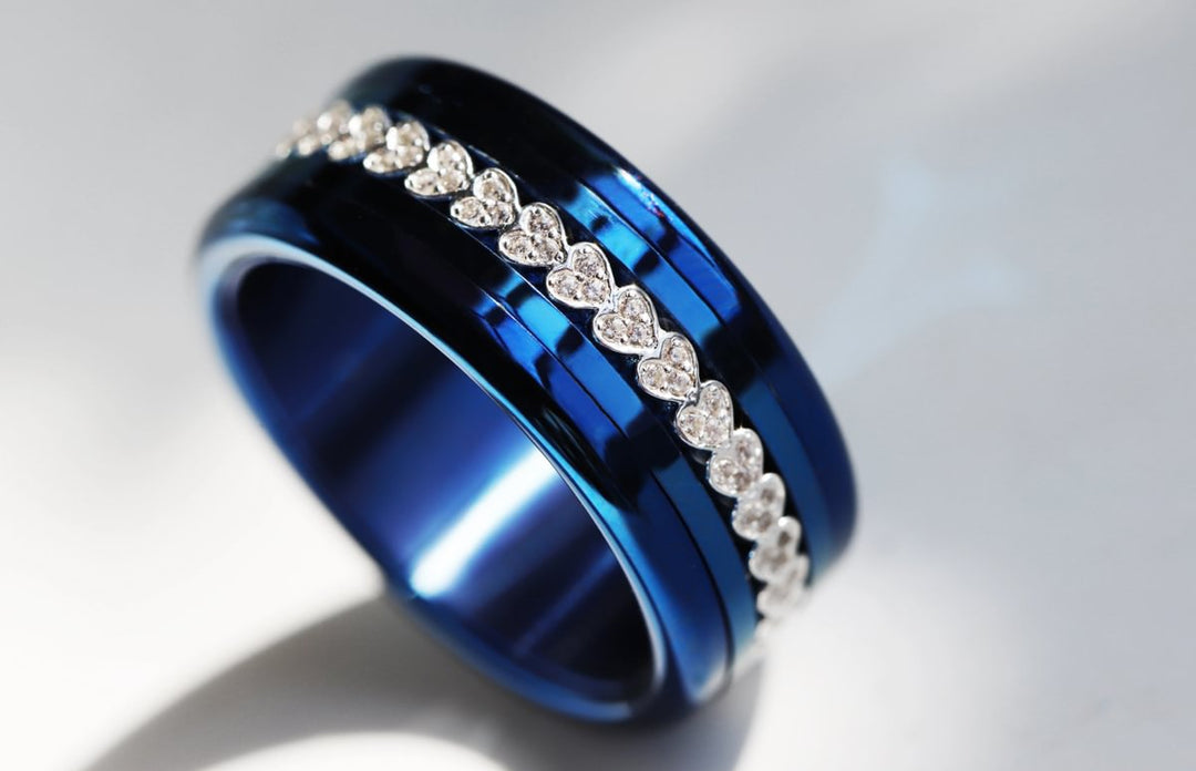 💍🤍  Anneau (addon medium) "Vertige" en argent 925 serti de zircons blancs