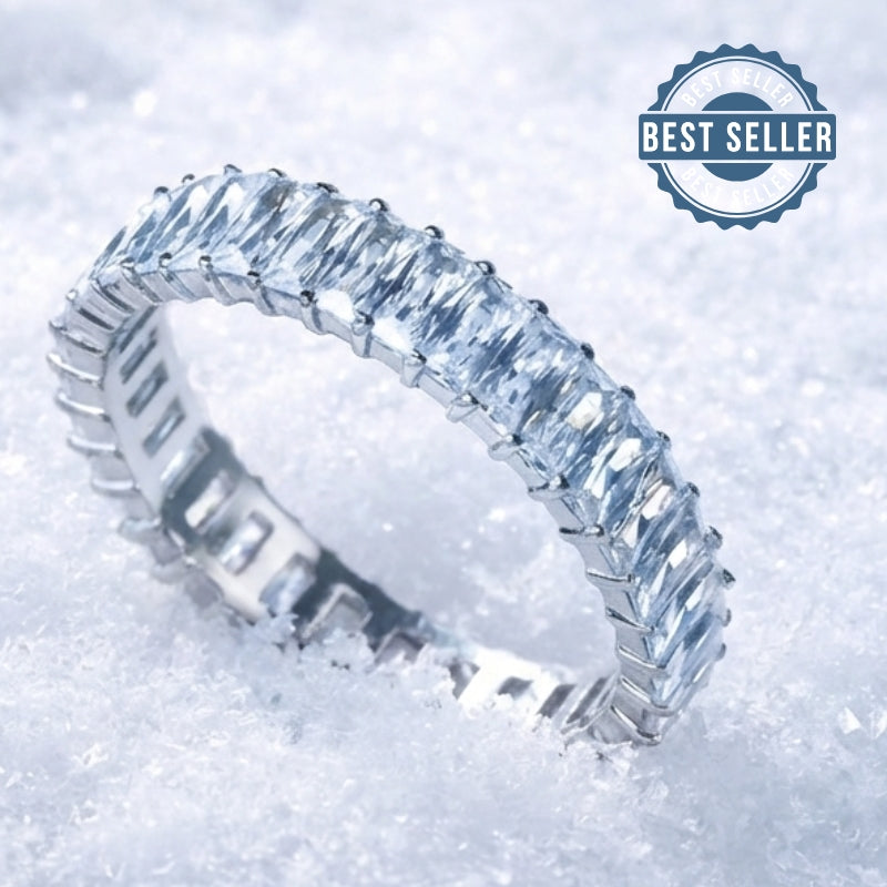 💍 Anneau (addon deux tiers) "Auraline" en argent 925 serti de zircons