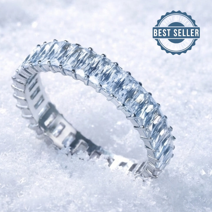 💍 Anneau (addon deux tiers) "Auraline" en argent 925 serti de zircons