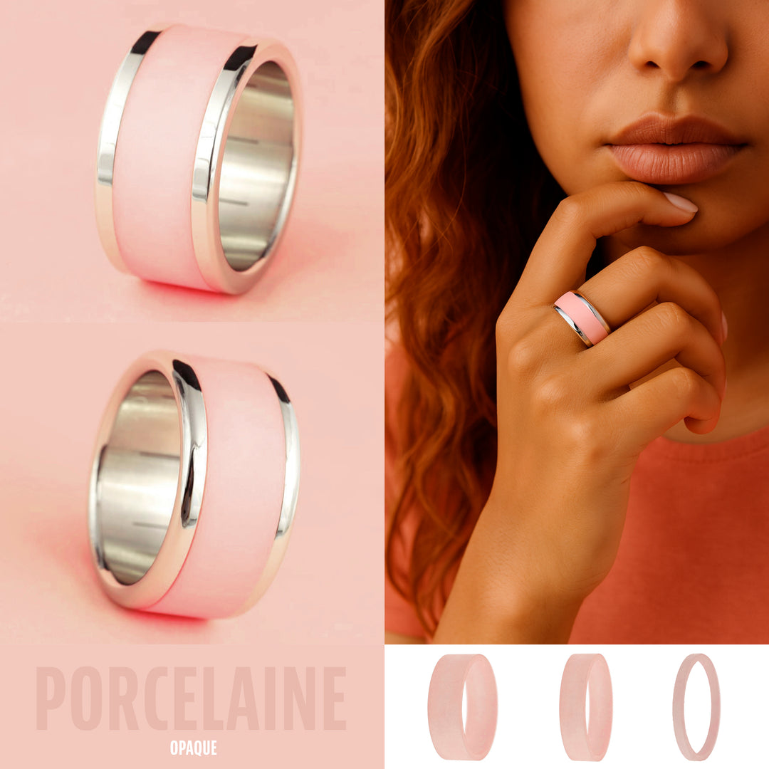 Addon opaque sablé "PORCELAINE"