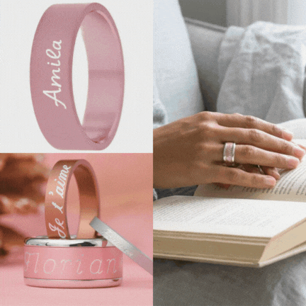 Addon in aluminium with customised phrase