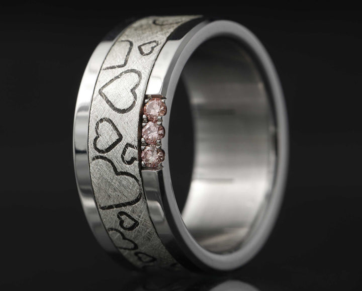 Deux tiers argent heart