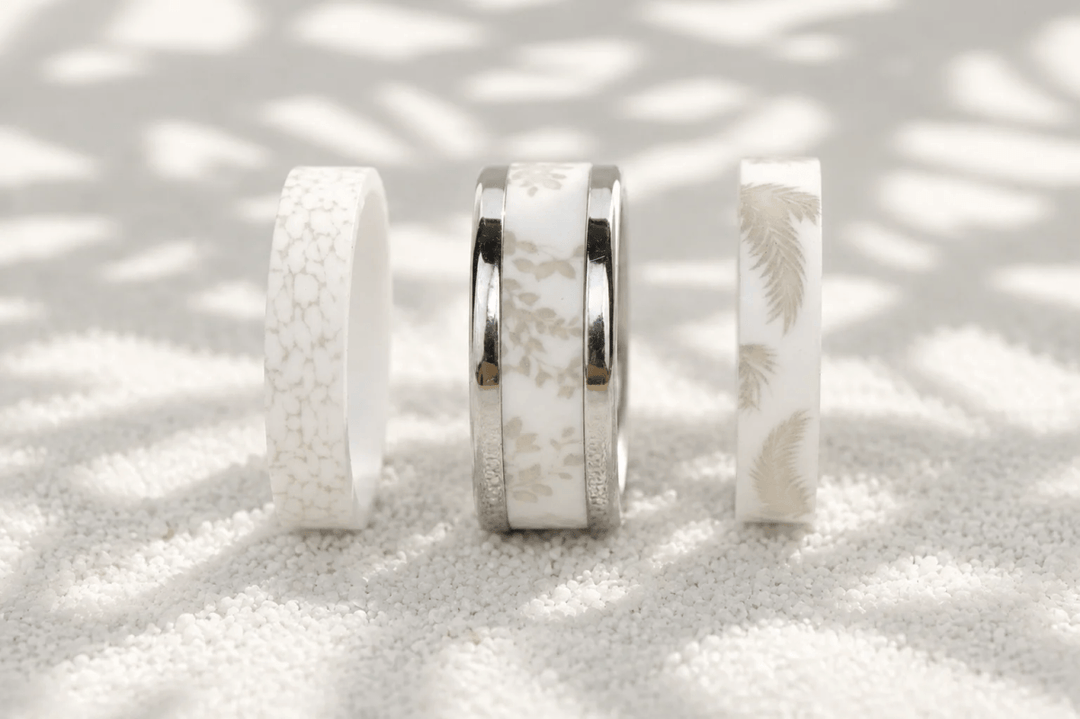 🤍 Pack White Shadow — 3 deux tiers en polymère blanc opaque (Lombok · Paloma · Seyla)