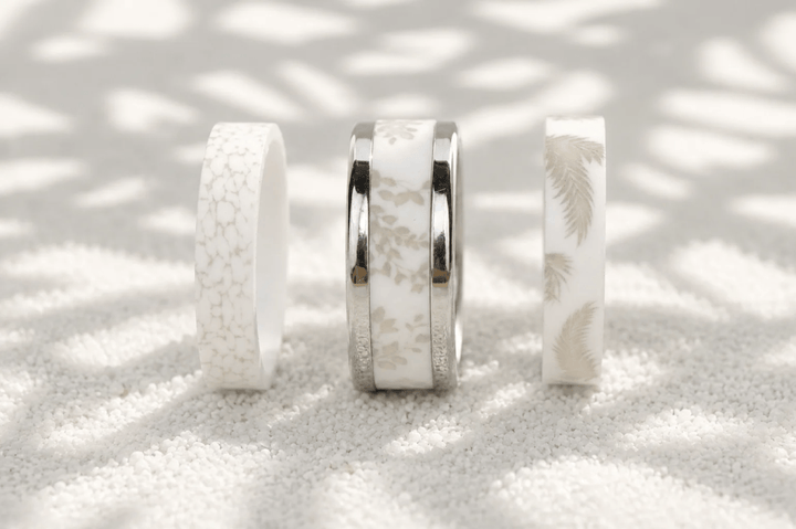🤍 Pack White Shadow — 3 deux tiers en polymère blanc opaque (Lombok · Paloma · Seyla)