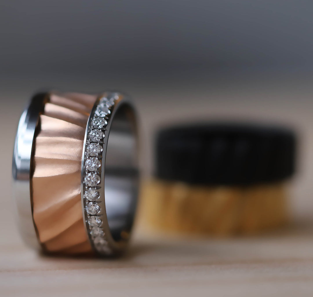 Addon (Innenring) Zagora Wüste rosegold aus Edelstahl