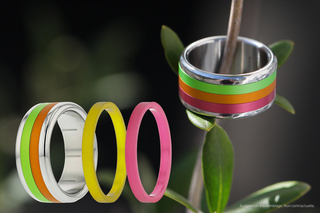 AUSWECHSELBARER MOOD RING<br>Ring-Set Summer 2022