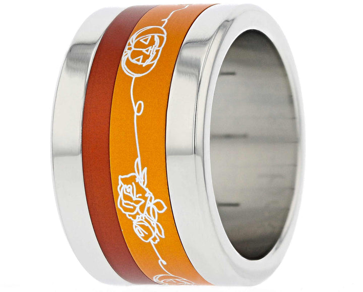 Addon 2/3 Aluminium Gravé - Addon Deux Tiers En Aluminium Orange "Pumpkinmood"