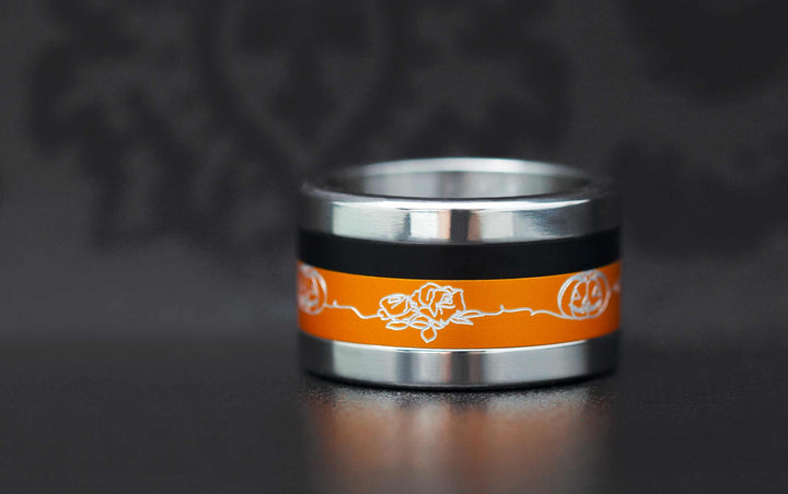 Addon 2/3 Aluminium Gravé - Addon Deux Tiers En Aluminium Orange "Pumpkinmood"