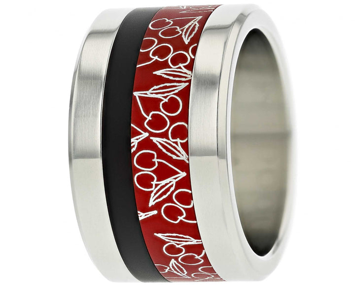 Addon 2/3 Aluminium Gravé - Deux Tiers Cerise