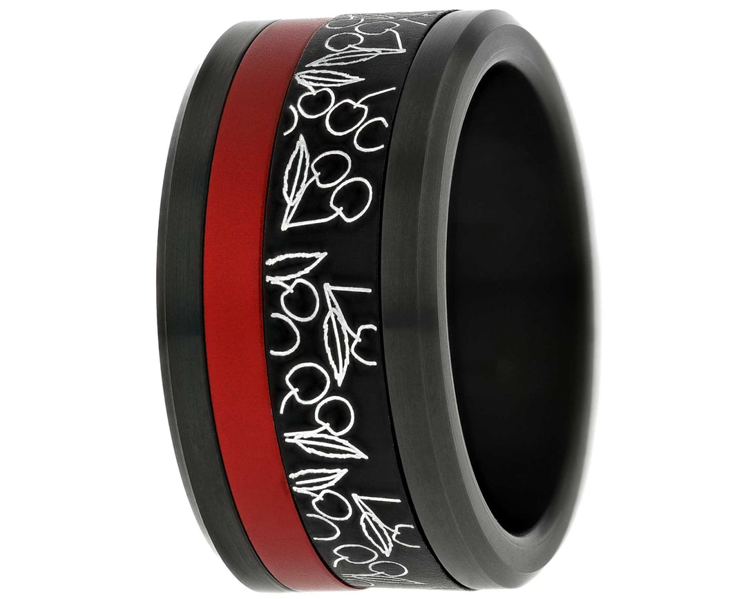 Addon 2/3 Aluminium Gravé - Deux Tiers Cerise