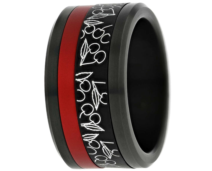 Addon 2/3 Aluminium Gravé - Deux Tiers Cerise