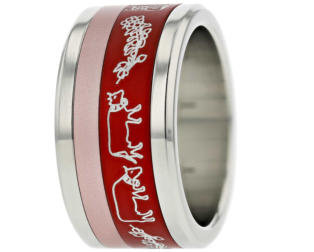 Addon 2/3 Aluminium Gravé - Sentier Valaisan, Couleurs Chaudes à Choix