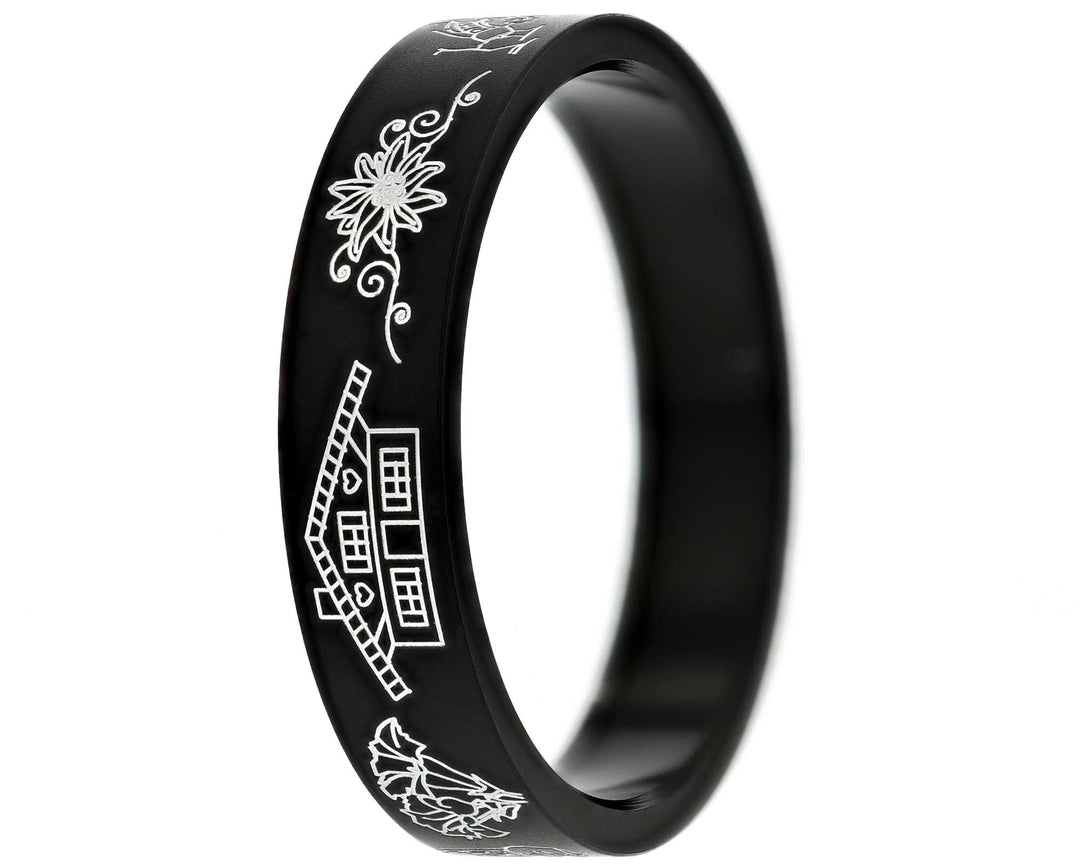 Addon 2/3 Aluminium Gravé - Sentier Valaisan, Couleurs Neutres à Choix