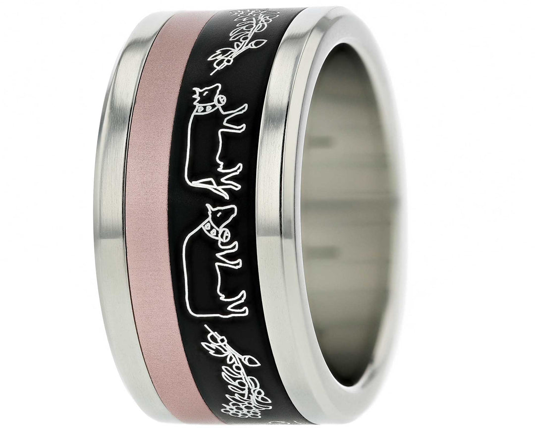 Addon 2/3 Aluminium Gravé - Sentier Valaisan, Couleurs Neutres à Choix