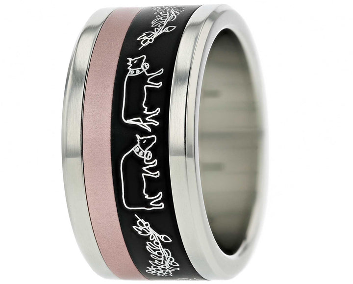 Addon 2/3 Aluminium Gravé - Sentier Valaisan, Couleurs Neutres à Choix