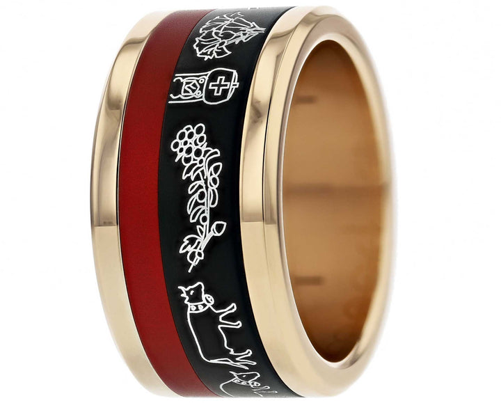 Addon 2/3 Aluminium Gravé - Sentier Valaisan, Couleurs Neutres à Choix