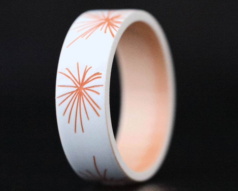 Addon - Addon Opaque Blanc / Orange "Firework"