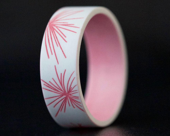 Addon - Addon Opaque Blanc / Rose "Firework"