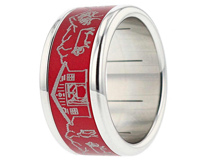 Addon Aluminium Gravé - Addon Aluminium Rouge "Poya"