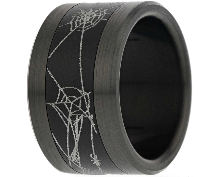 Addon Aluminium Gravé - Addon En Aluminium Noir "Spidermood"